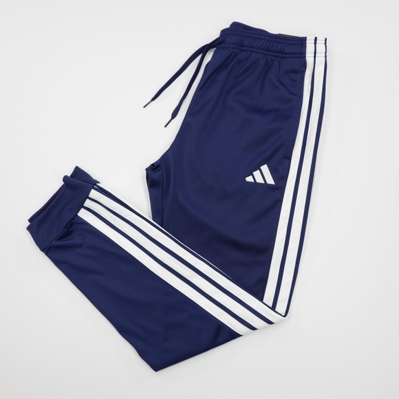 adidas Other - Adidas Men's 3 Stripes Tricot Regular Tapered Lightweight Track‎ Pants Blue M
